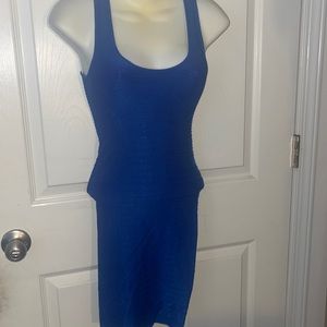 Bebe bodycon dress blue
